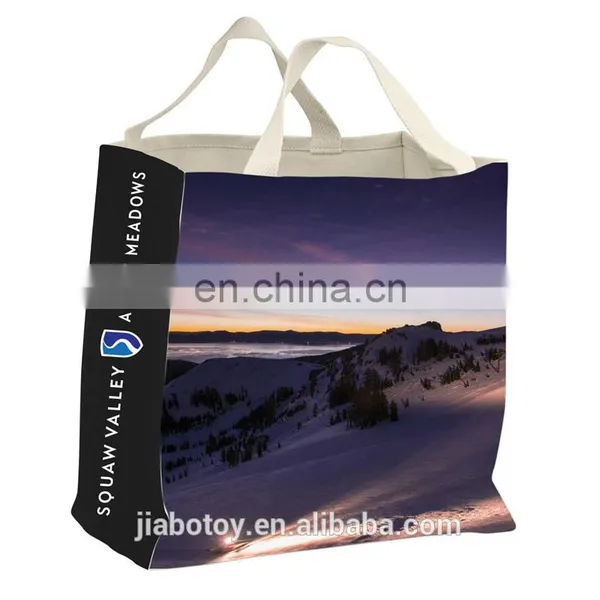 High Quality Non Woven Cloth Shopping Bag and no Woven WPP Bag Custom Design Logo American Printed Landscape photo-2