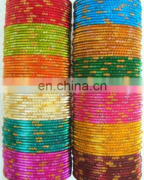 Indian Ethnic Metal Bangle - Wholesale Daily Wear Metal Bangle - Party Wear Metal Bangle - Bollywood Style Metal Bangle photo-2