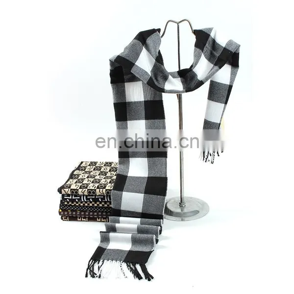 Black & White Checker New Design Men Scarf photo-3