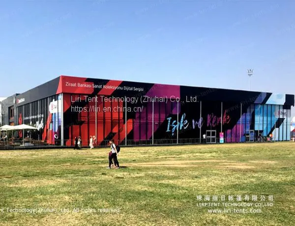 Customized Printing Black Glass Wall Tent as Showroom