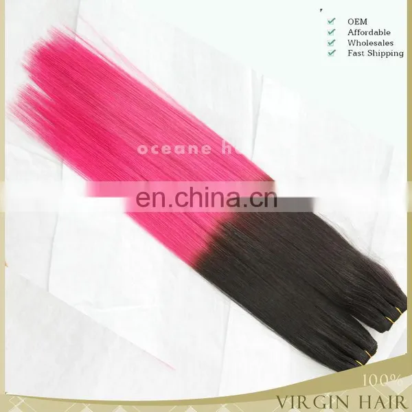 New Products Virgin Brazilian Two Tone Hair Color Blue Hair Weave Color photo-4