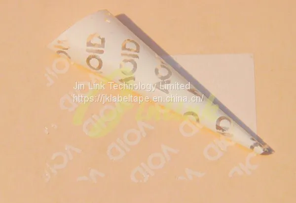 Partial Transfer Anti-fake Security VOID Label Material,tamper Evident Void Label Material,tamper Evident Security Tape