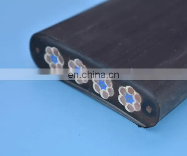 Flat Cable for Cranes 4 8 12 16 20 24 32 Cores Festoon Cable With Steel Wire photo-3