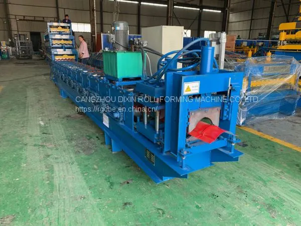 Color Steel Ridge Tile Panel Sheet Roll Forming Machine photo-3