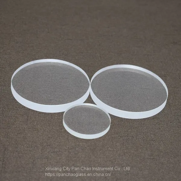 High Temperature Resistant Thick Wall Clear Quartz Sight Glass Disc photo-4