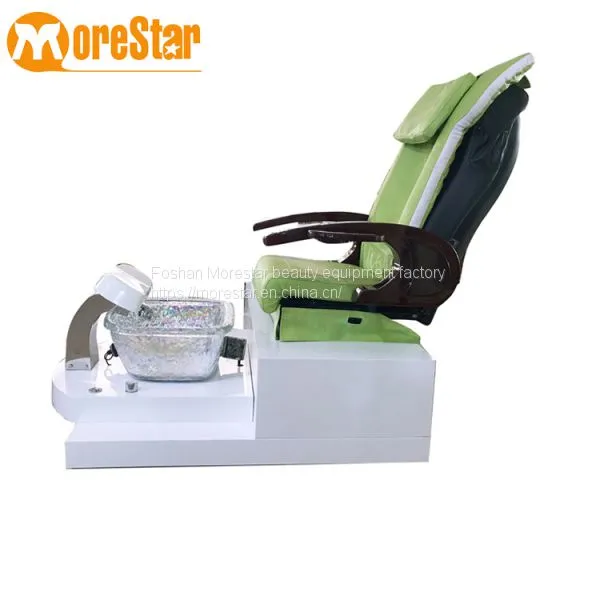 Simple Spa Salon Pedicure Chairs With Human Touch Massage Chair Back photo-2