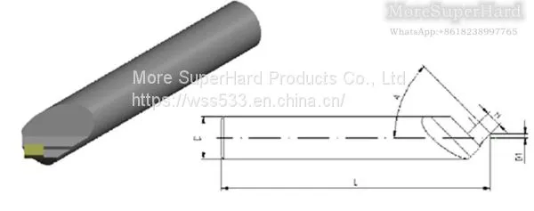 MCD Non-standard Round Bar Type Chamfering Cutting Tools photo-2
