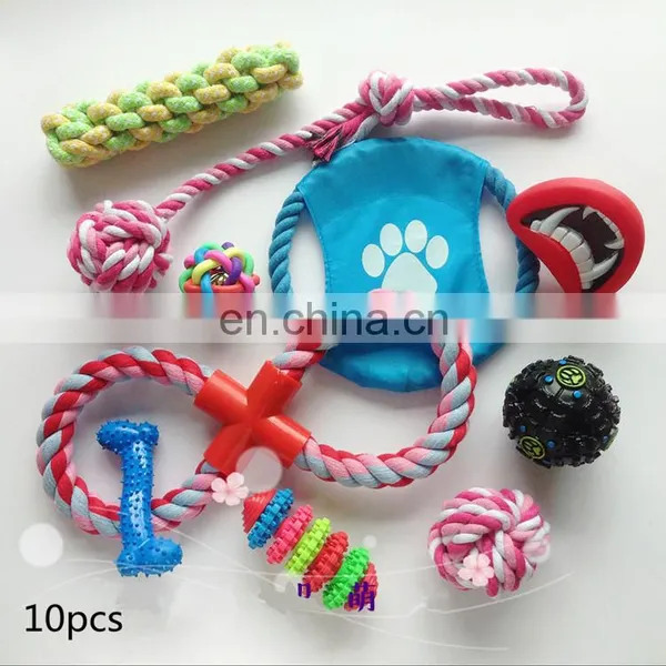 Amazon Hot Selling Pack Pet Toy Set Durable Dog Rope Chew Toy Pet Toys photo-2
