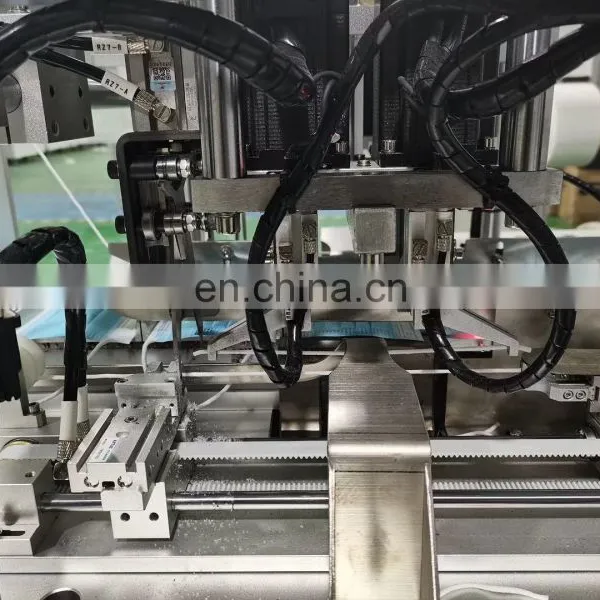 High Speed Disposable Flat Face Mask Earloop Welding Machine Four Point With Servo Motor photo-5