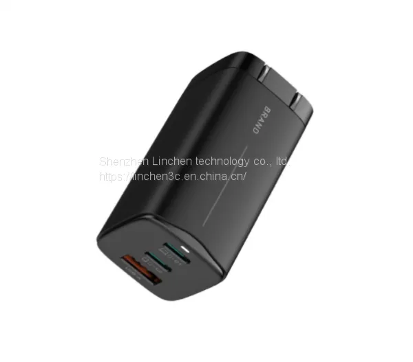 2020 новый поступление 65W GaN адаптер-зарядное устройство с 3 портами для телефона и ноутбука, настенный заряд, быстрый PD-зарядчик