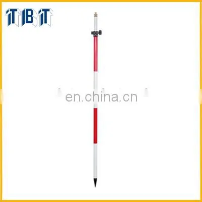 Aluminium Red and White Survey Telescopic Mini Prism Pole photo-2