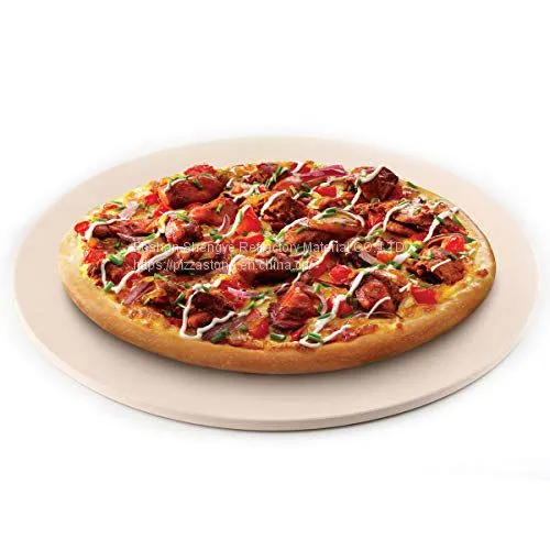 BBQ Rectangular Rectangle Square Round Black White Cordierite Ceramic Pizza Oven Baking Cooking Grilling Refractory Pizza Stone