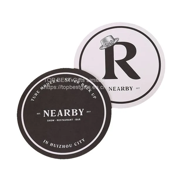 Printed Personalized Cocktail Paper Coaster Custom for Bar