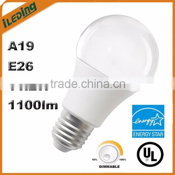 11.2W 1100lm Soft White 3000K A19 LED Bulb Dimmable photo-2