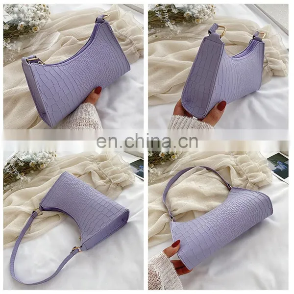 Women Solid Color Elegant, Pu Leather Snake Skin Pattern Sling Handbags Totes Lady Shoulder Bags/ photo-4