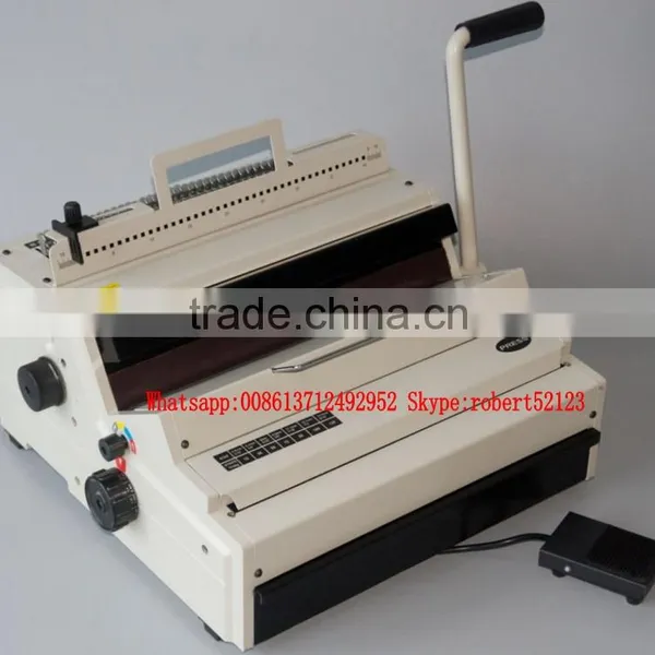 NanBo MT980(990) Office usage cheap Wire Comb Binding Machine, Small Double Wire Binding Machine