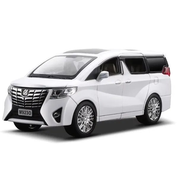 Оптовая продажа ALPHARD высококачественной игрушечной машинки из литья для детей, 1:24, из цинкового сплава с резиновыми деталями