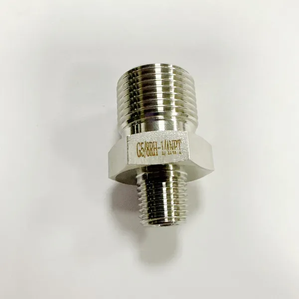 CNC Machined 304SS Cylinder Connector for Industrial Gas Lines