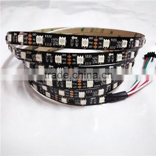 5M 300leds Magic Color WS2811 5050 SMD RGB LED Strip Black PCB 60 LEDs/M DC12V photo-5