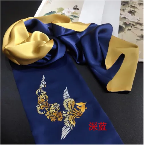 Embroidered Long Scarf photo-2