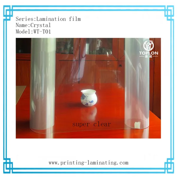 Crystal/WT-T01: Crystal Film Acrylic Film Photo Protection Film Cold Lamination Film for Wedding Album Wedding Frame Wall Frame Laminated Roll