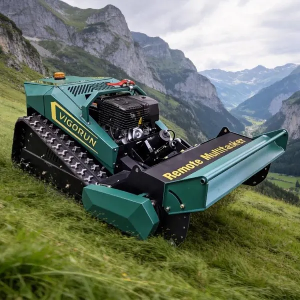 Brush Cutter Rotary Durable Parts Crawler Lawn Mower 80cm Cutting Width Embankment Mulcher For Forestry