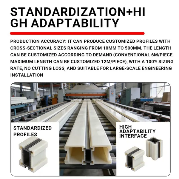 Heavy Duty FRP Pultruded Profile Corrosion Resistant Fiberglass Structural Beam for Industrial Construction photo-5