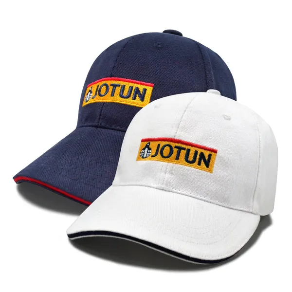 Baseball Cap Curved Visor Sandwich Brim Embroidered Patch Custom Metal Back Buckle Corporate Headwear Custom Logo Available