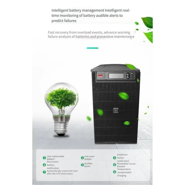 Apc Surt15kuxich Ups Uninterruptible Power Supply, 12kw/15kva, Three-phase Output photo-2