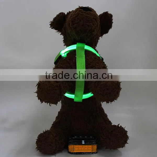 LED Light Chest Strap Pet Dog Harness Glow Leash Chest Flashing Pet Harness photo-2