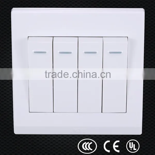 Wall Mounted On/off Electronic Switch, Electric Switch and Socket, Three Gang One Way Switch Quality Choice photo-6