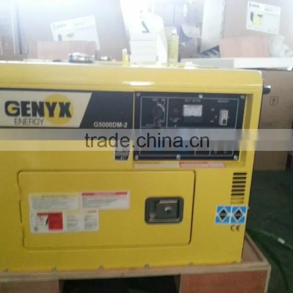 KINGCHAI 5kva Air Cooled Diesel Generator Silent Type 5kw Household Power Portable 186F Engine Generator photo-3