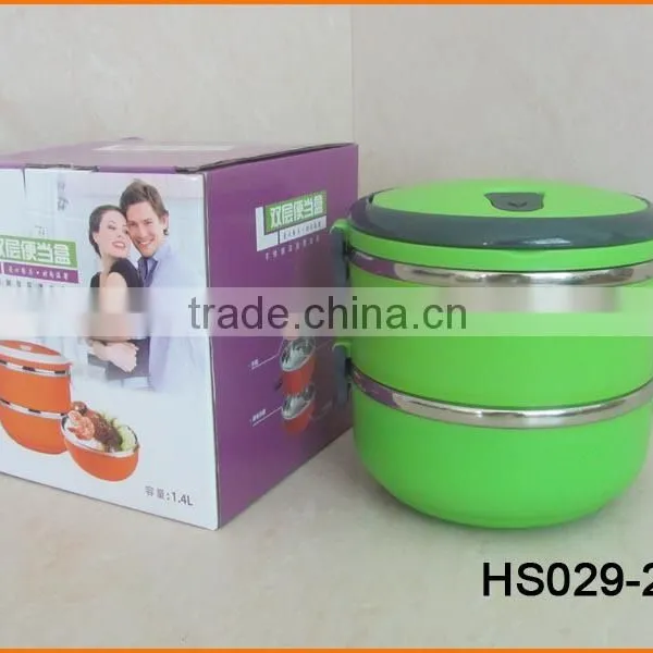 HS029 Plastic And Stainless Steel Combination Lunch Box photo-6