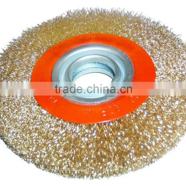 CIRCULAR CRIMPED WIRE BRUSH,cepillo Circular Latonado de photo-2