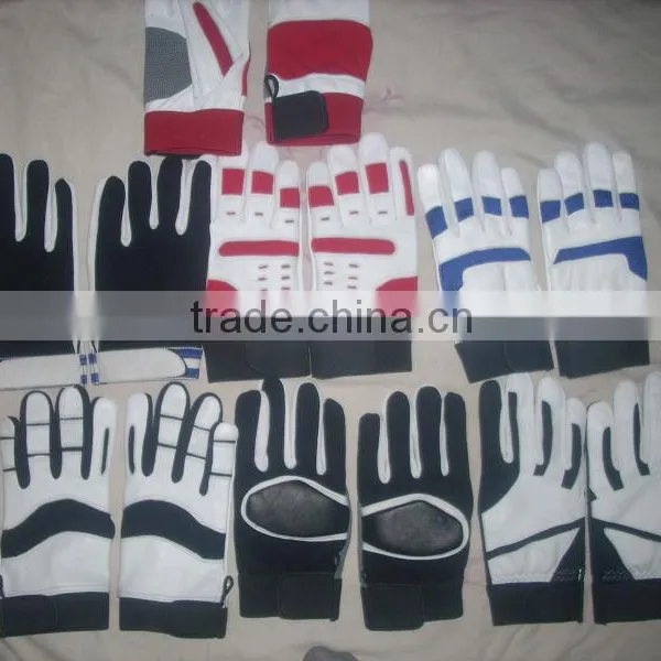 Leather baseball gloves