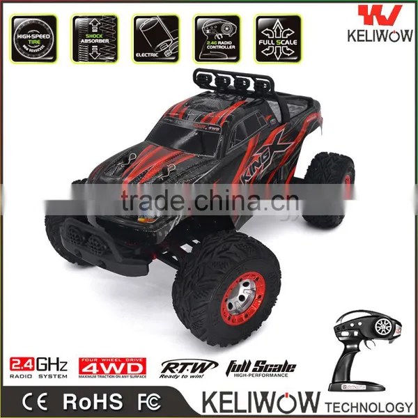 2.4G 4WD Big Wheels Off Road RC Car 1/12 High Speed rc Monster Truck Rock Racing Car for Sell photo-3