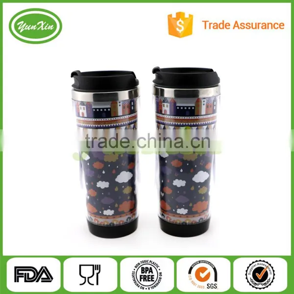 2016 Best Sale Double Wall Insulated Tumbler With Lid of Leakproof Design