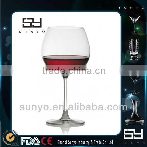 Hand Blown Red Wine Glass Cheap/Tableware