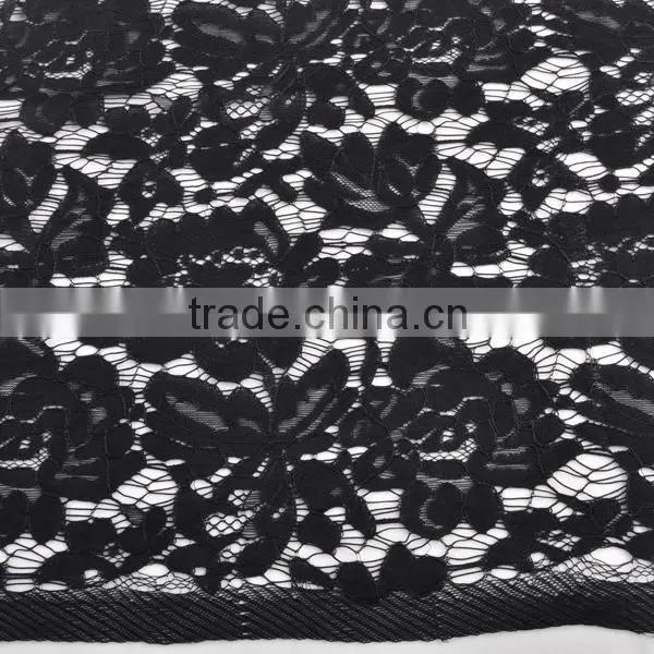 2016 New Fashion Black Long Lace Evening Gown African Lace Fabric photo-6