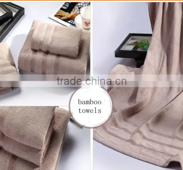 Luxurious From Bamboo Super Absorbent Solid 3 Piece Bath and Face Towel Set photo-5