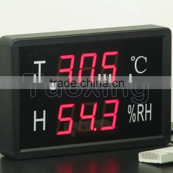 6 digit 2.3 inch led digital thermometer hygrometer