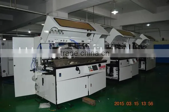 3color Automatic Screen Printing Machine for Glass Bottles Cups