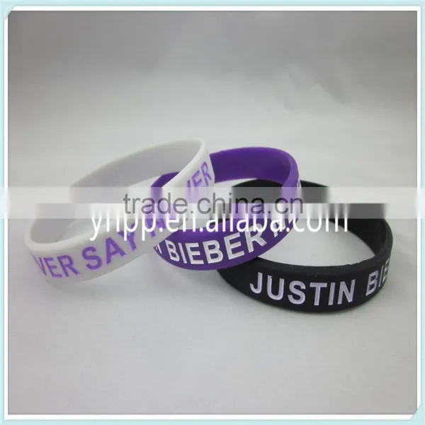 Bulk Cheap Promotional Silicone Wristband Bracelet, Debossed Logo photo-3