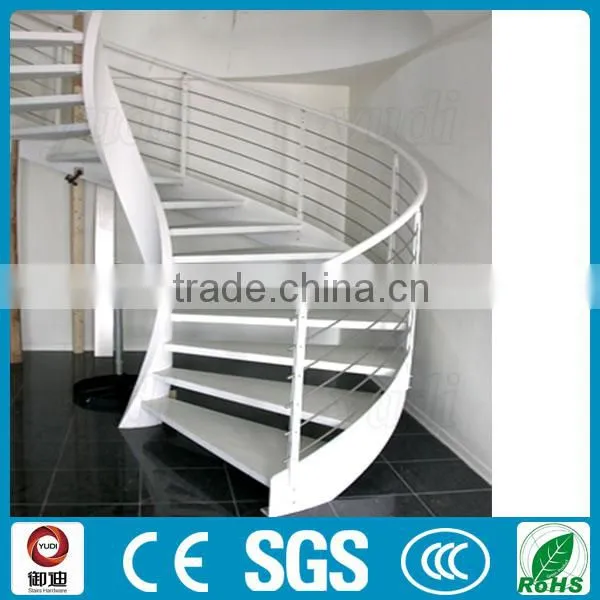 Modern Residential Indoor Steel Wood Curved Staircs photo-5