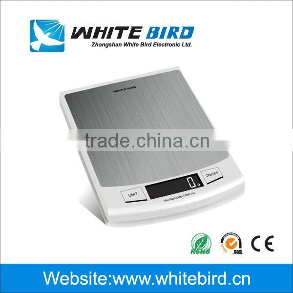 High Accuracy Digital Electronic Diet Stainless Steel Kitchen Scale 5kg photo-3