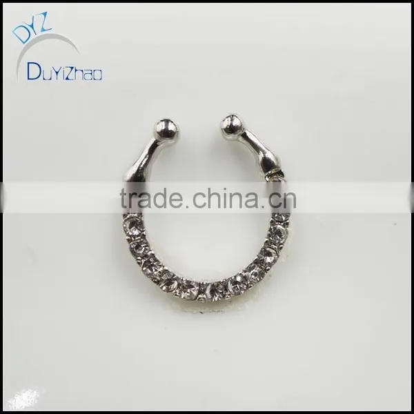 Fashion Septum Clicker Unique Non Piercing Fake Nose Rings photo-2