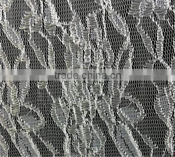 Large Peony Flower Polyester Lace Fabric Bulk Lace Fabric photo-2