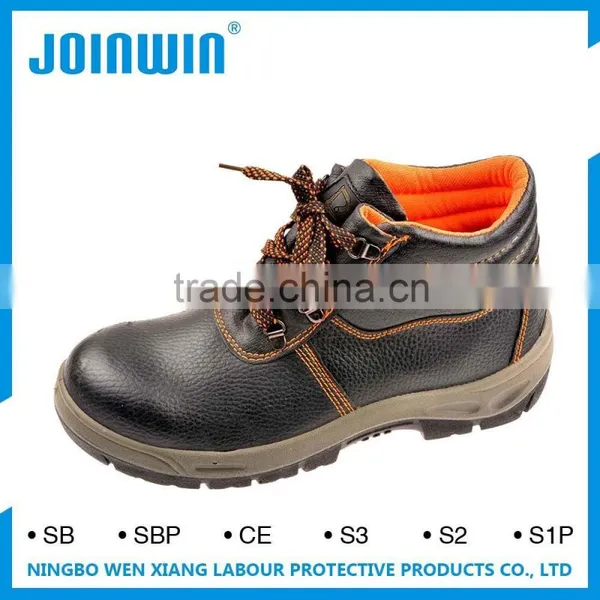 Anti-Puncture PU Injection Slip Suede Leather Safety Shoes