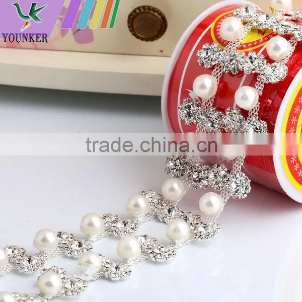 Bling Bling Fashion Latest Fancy Rhinestone Cup Chian For Garments,bags,shoes Decorations YSC08 photo-4