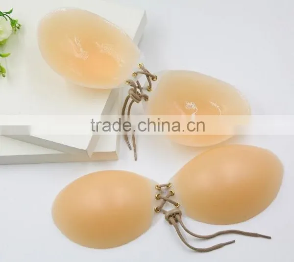 Ideal Fashions LALA Butterfly Shaped Shoestring/lace up Style Lingeries Hot-selling Backless Strapless Silicone Bra photo-4